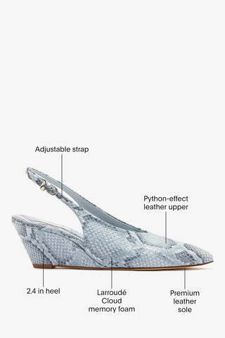 Loulou Pump Maya Python Leather Pump Larroudé