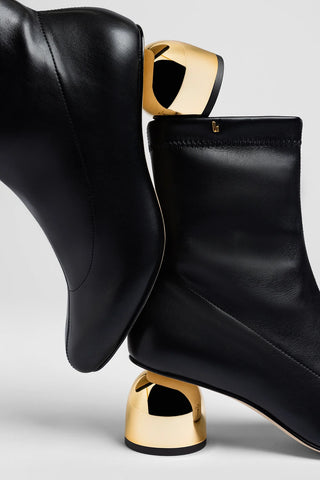 Dew Drop Boot Black Stretch Boot Larroudé