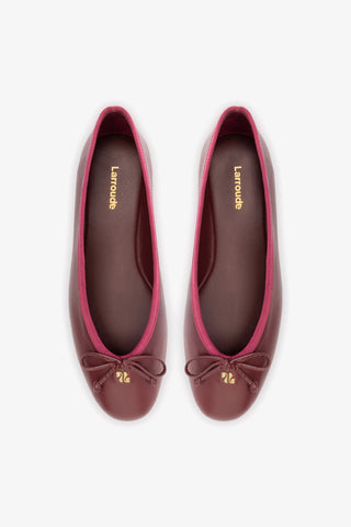 Pavlova Ballet Flat In Burgundy Leather