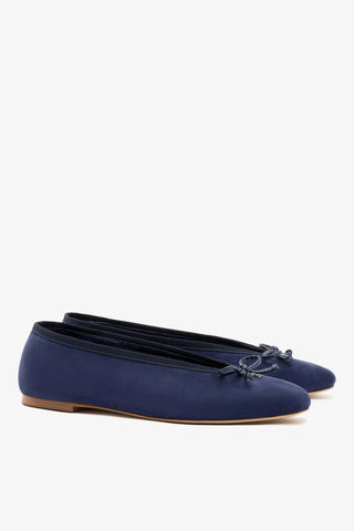 Pavlova Ballet Flat In Indigo Suede