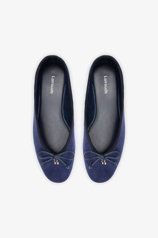 Pavlova Ballet Flat In Indigo Suede