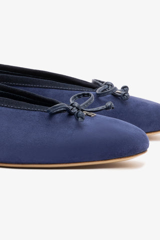 Pavlova Ballet Flat In Indigo Suede