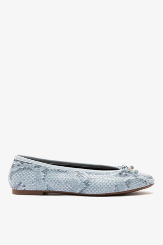 Pavlova Ballet Flat Maya Python Leather Ballet Larroudé