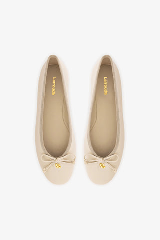 Pavlova Ballet Flat In Mushroom Grey Leather