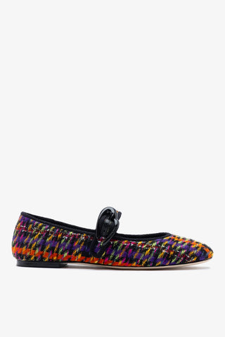 Verona Ballet Flat Multicolor Printed Tweed