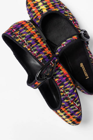 Verona Ballet Flat Multicolor Printed Tweed