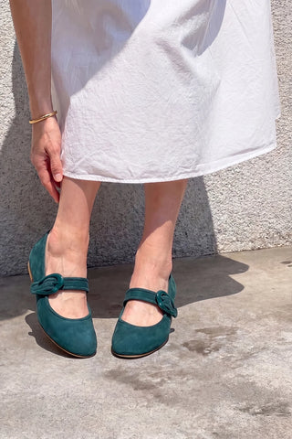 Verona Ballet Flat Deepsea Velvet