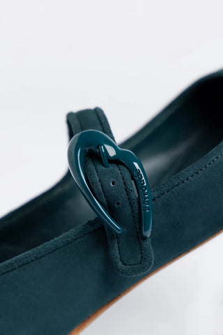 Verona Ballet Flat Deepsea Velvet