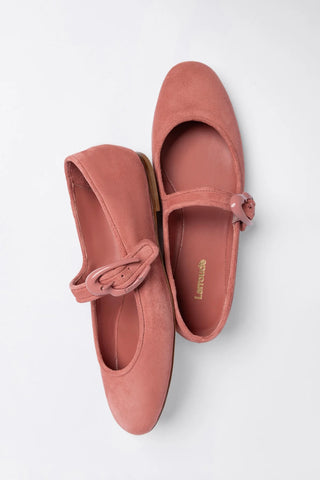 Verona Ballet Flat Dusty Rose Suede