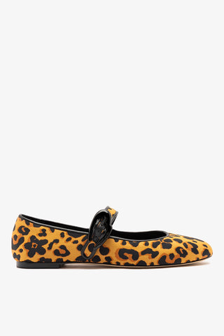Verona Ballet Flat Leopard Jacquard Ballet Flat Larroude