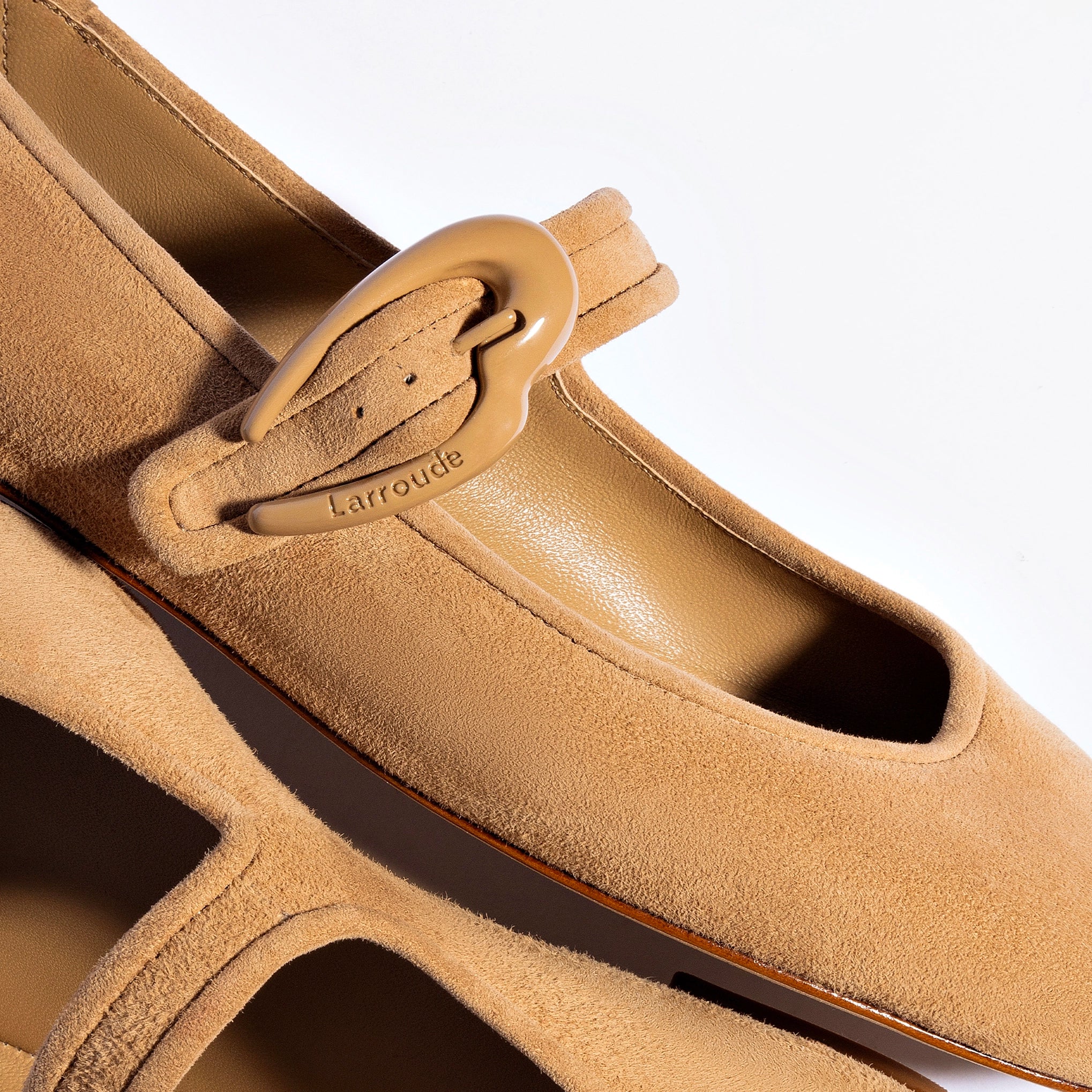 Verona Ballet Flat In Peanut Suede