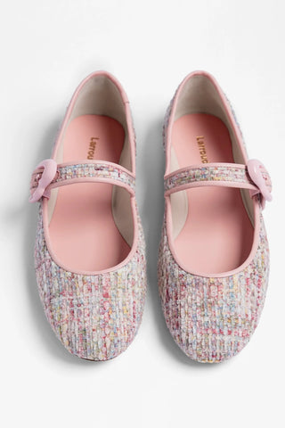Verona Ballet Flat Tulip Printed Tweed