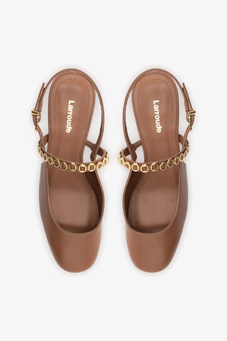 Georgina Milanina Pump In Caramel Leather