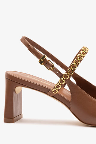Georgina Milanina Pump In Caramel Leather