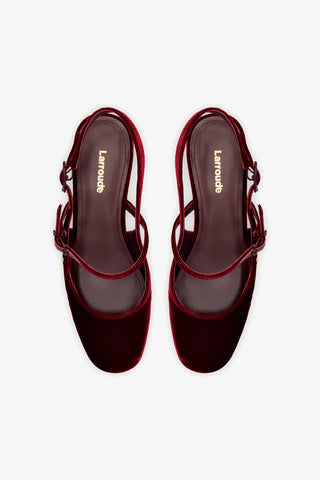 Georgina Pump In Wine Velvet