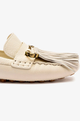 Joy Mocassin In Ivory Leather