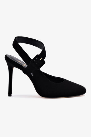 Deena By Larroudé Pump In Black Suede