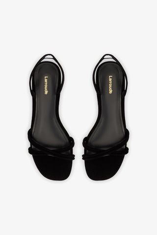 Annie Flat In Black Suede