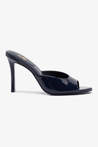 Jasmine Hi Mule In Navy Leather