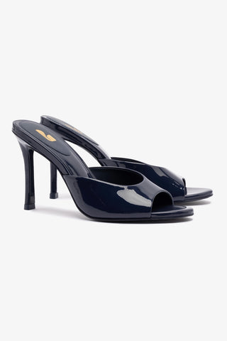 Jasmine Hi Mule In Navy Leather