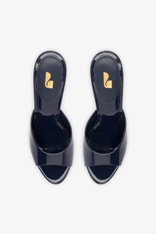 Jasmine Hi Mule In Navy Leather
