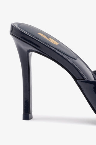 Jasmine Hi Mule In Navy Leather