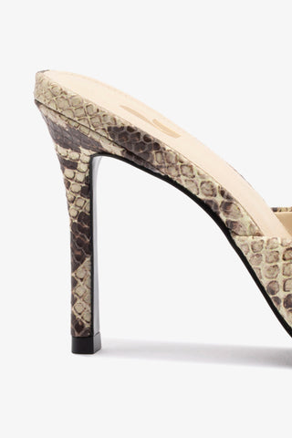 Jasmine Hi Mule In Snake Printed Neutral