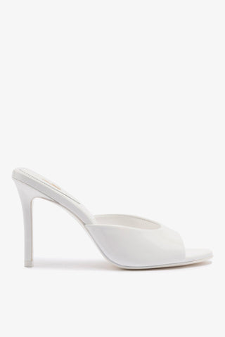 Jasmine Hi Mule In White Leather