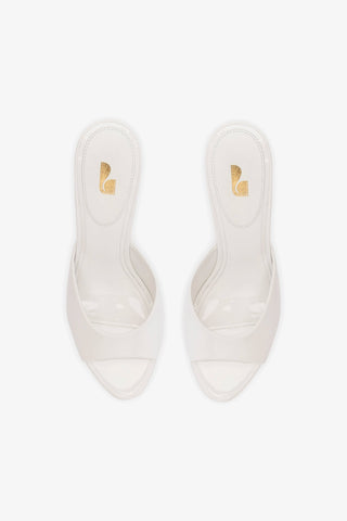 Jasmine Hi Mule In White Leather