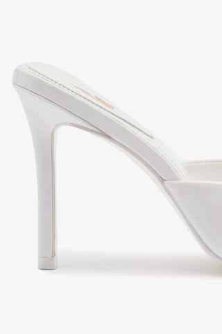 Jasmine Hi Mule In White Leather