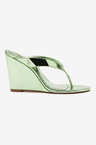 Gaia Wedge Sandal In Light Pear Specchio