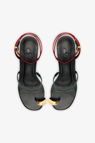 Biarritz Block In Black Leather