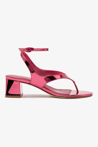 Gaia Block Sandal In French Rose Specchio