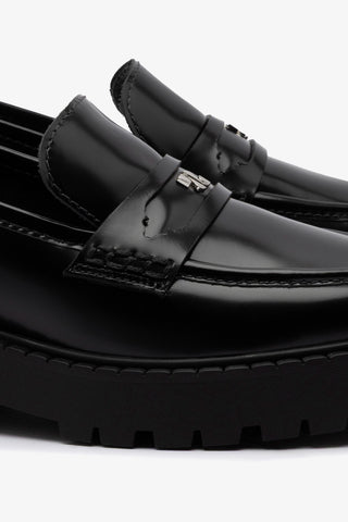 Suki Lugsole Loafer In Black Box Leather