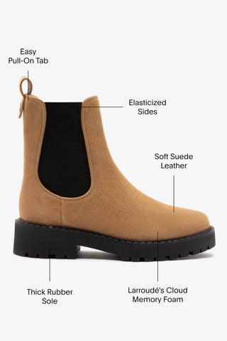 Sancha Boot In Peanut Suede