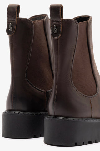 Sancha Boot In Brown Shadow Leather