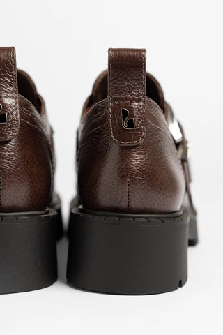 Stewart Lugsole Loafer Brown Leather Loafer Larroudé