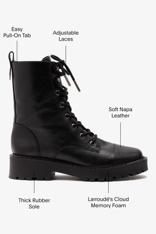 Trinity Boot In Black Leather