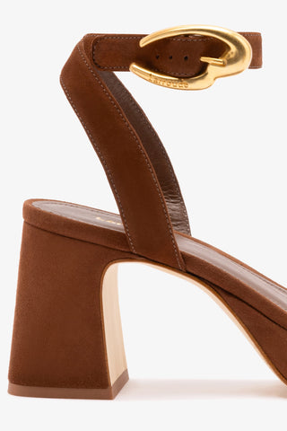 Dolly Verona Low Sandal In Burnt Umber Leather