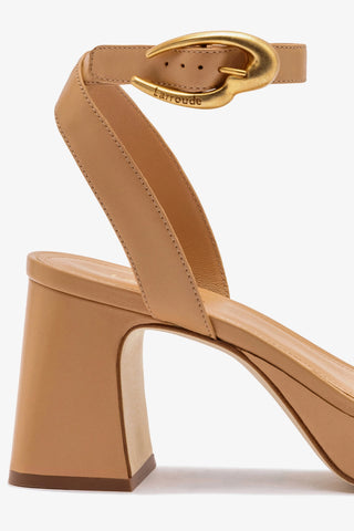 Dolly Verona Low Sandal In Tan Leather