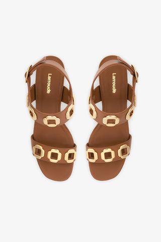 Milan Dolly Low In Caramel Leather