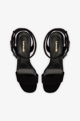 Dolly Verona Low Sandal In Black Suede