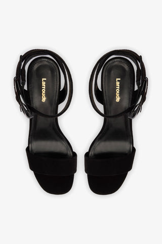 Dolly Verona Low Sandal In Black Suede