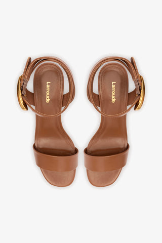 Dolly Verona Low Sandal In Caramel Leather