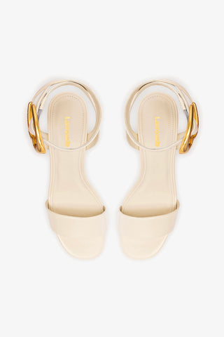 Dolly Verona Low Sandal In Ivory Leather