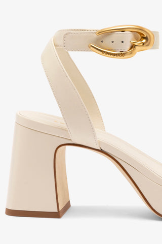 Dolly Verona Low Sandal In Ivory Leather