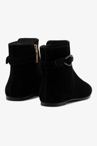 Mini Verona Boot In Black Suede