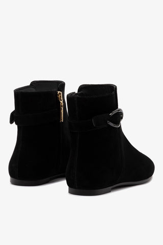 Mini Verona Boot In Black Suede