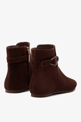 Mini Verona Boot In Brown Suede