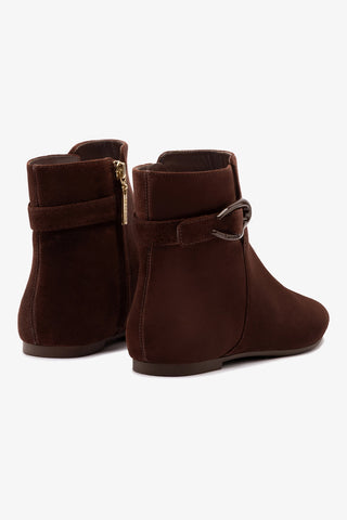 Mini Verona Boot In Brown Suede